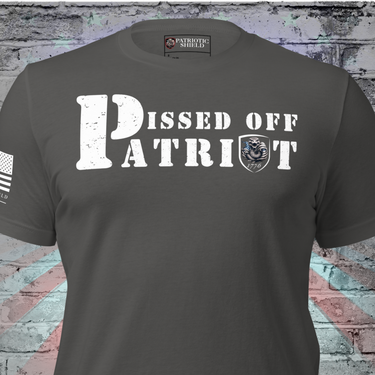 Red White & Pissed Off angry patriotic t-shirt bold slogan